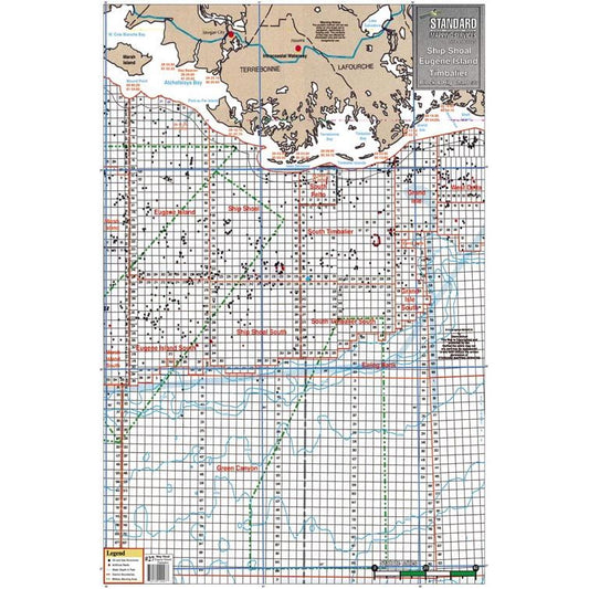 LAMINATED FISHING MAP