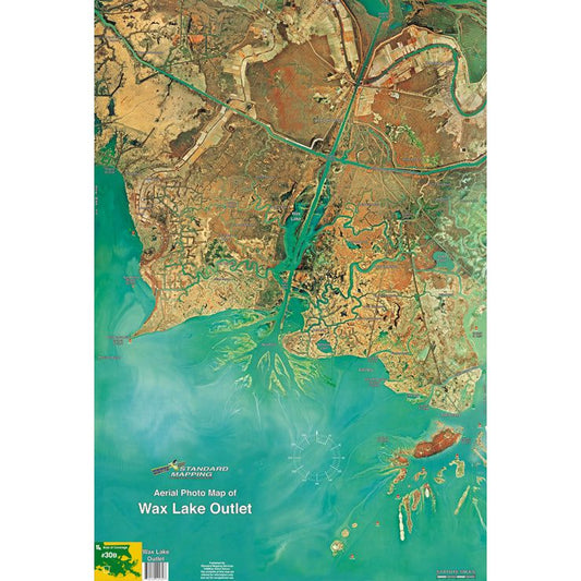 LAMINATED FISHING MAP