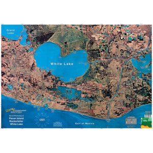 LAMINATED FISHING MAP