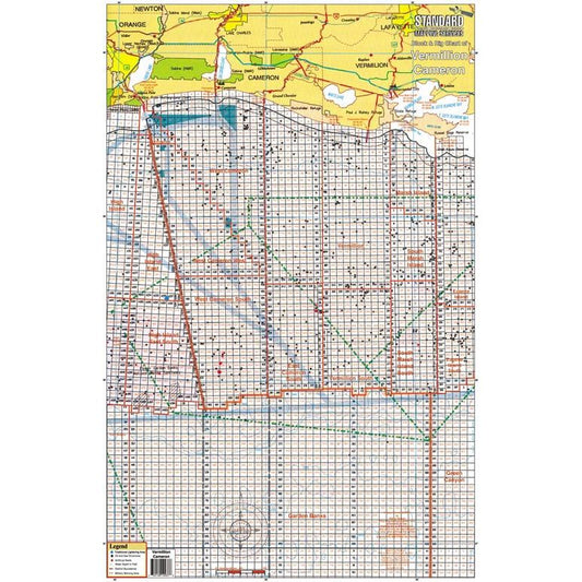 LAMINATED FISHING MAP