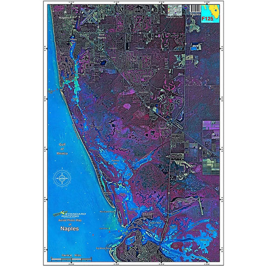 LAMINATED FISHING MAP