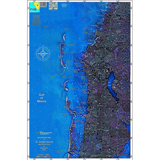 LAMINATED FISHING MAP