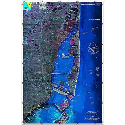 LAMINATED FISHING MAP