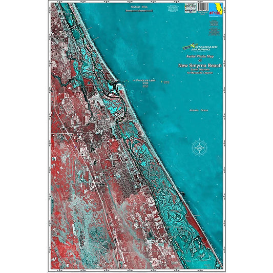 LAMINATED FISHING MAP